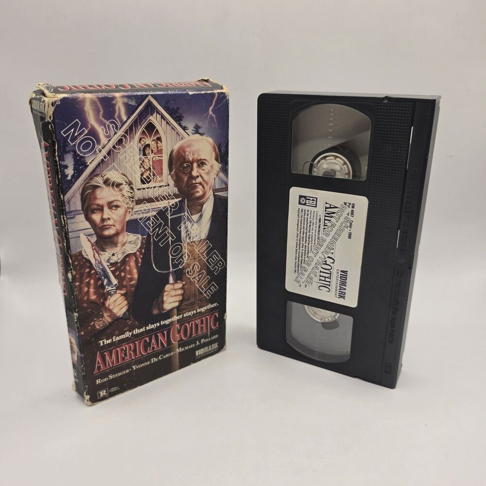 American Gothic Screener VHS 1987 Horror Vidmark Rod Steiger Yvonne De Carlo